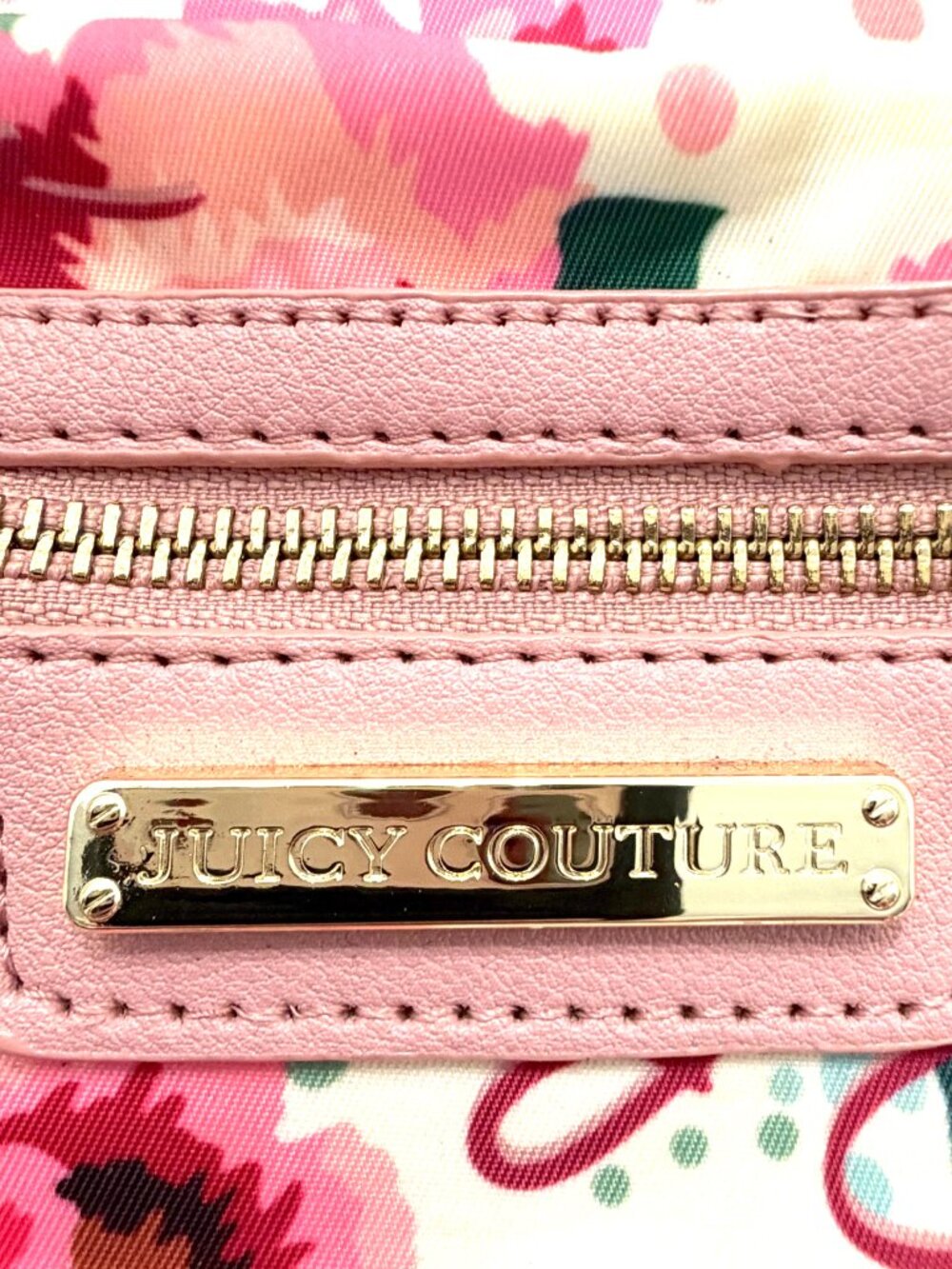 Juicy Couture "Pick Ur Petal" Mini Backpack In Cream With Floral Print - Picture 12 of 14